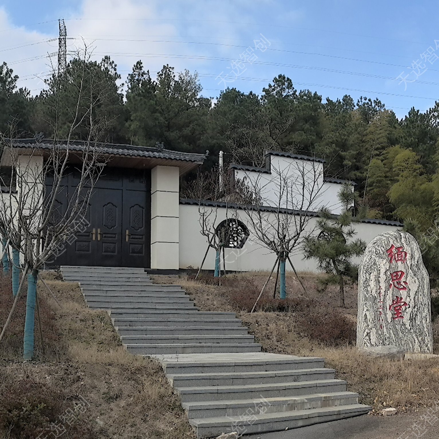 骨灰寄存架柜体近景