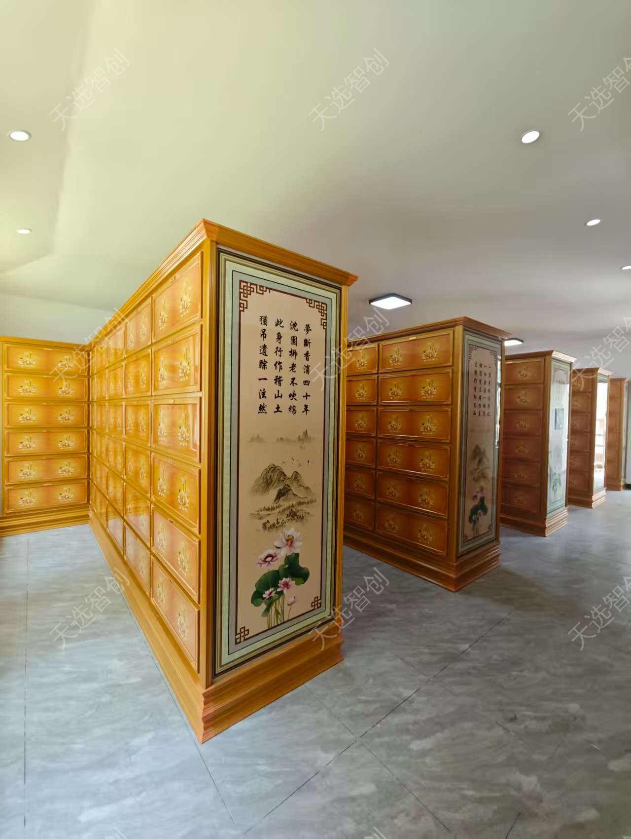 智能祭拜厅全景