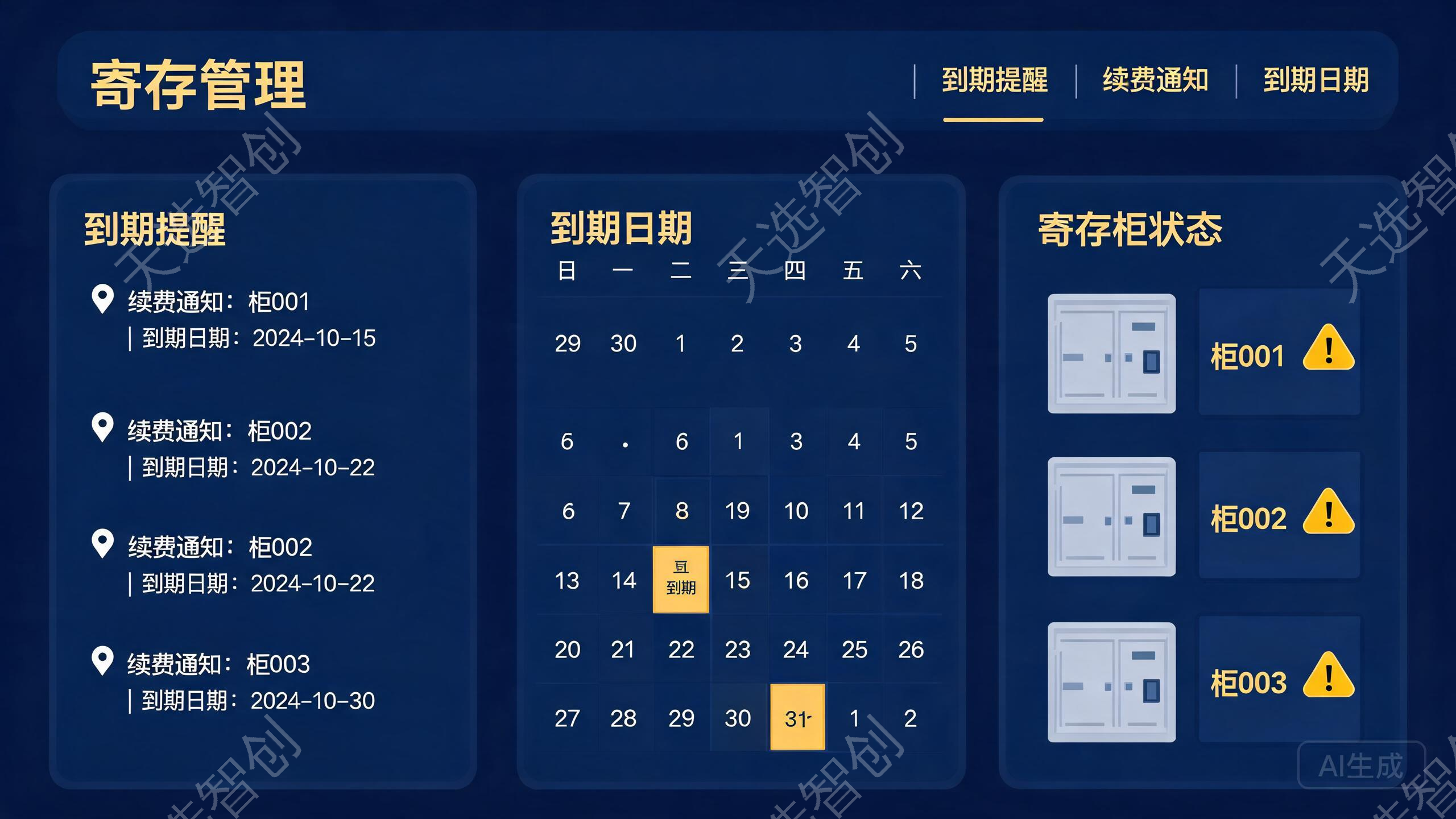 到期自动提醒:告别过期未续盲区